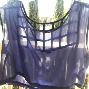 Royal blue crop top perfect for summer!